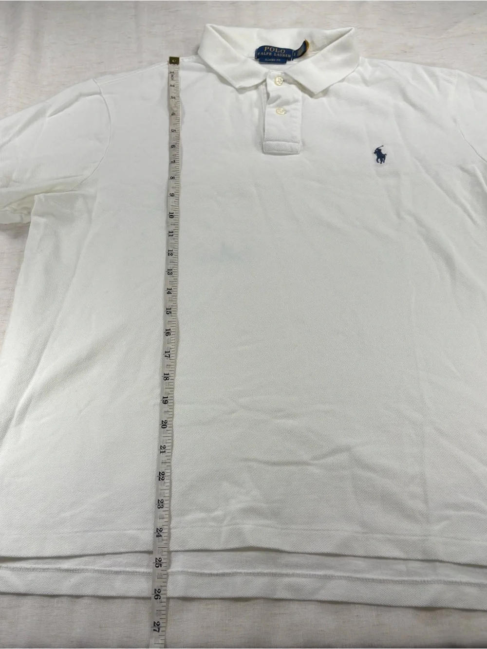 Polo by Ralph Lauren White Classic Cotton Polo Shirt